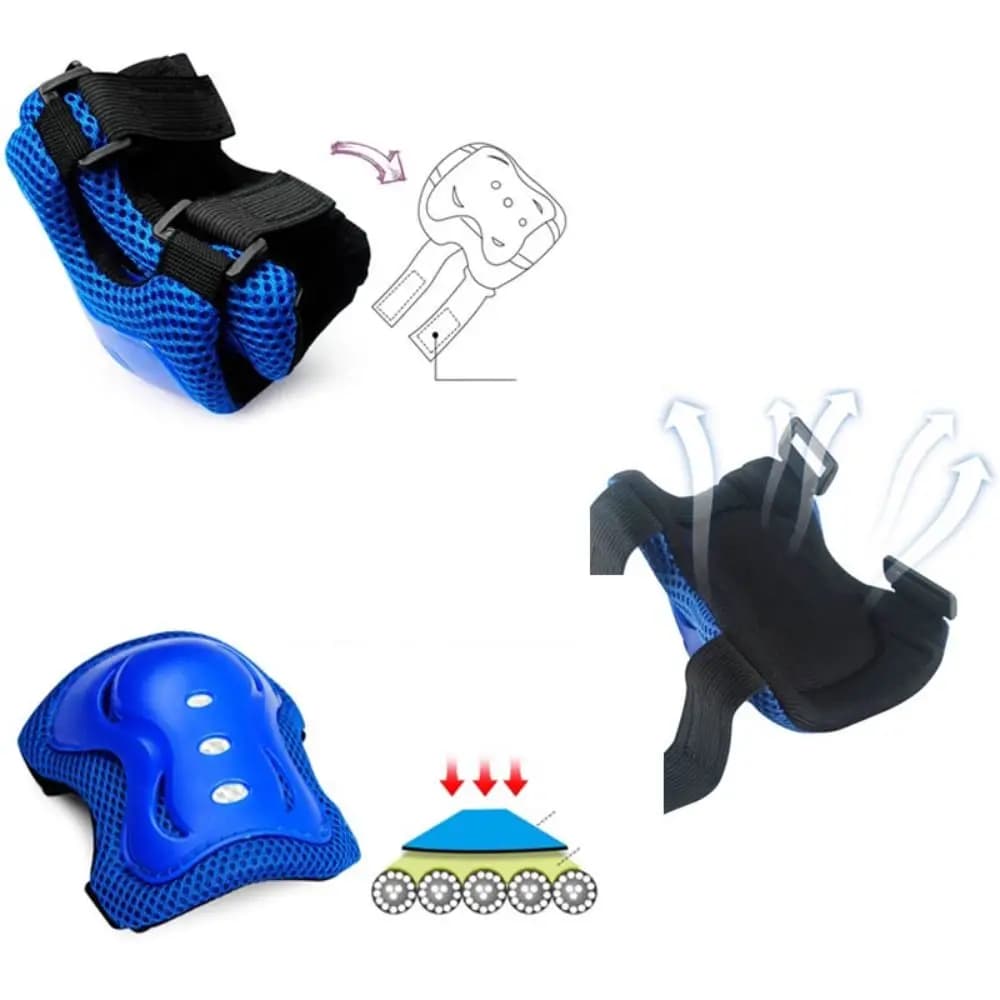 Nuovo casco da ciclismo in schiuma regolabile 4-12 anni gomitiere da skateboard protezione da polso per bambini