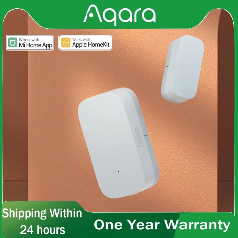 Aqara Sensore per porte e finestre intelligente Sensore per porte e finestre Zigbee Mini sensore Connessione wireless Allarme Funziona con Mi Home Home Kit