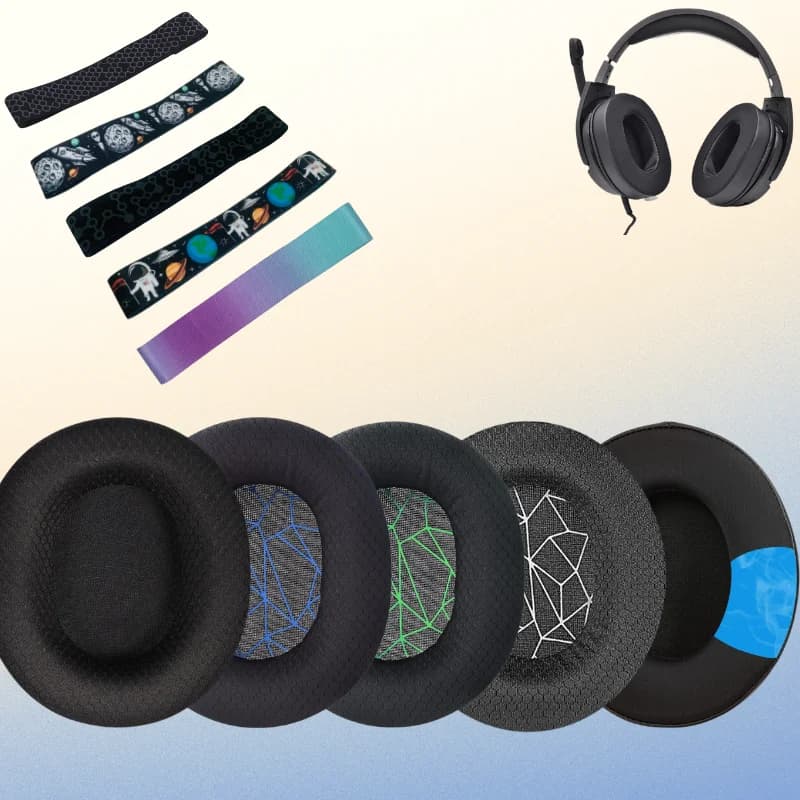 1 pair For SteelSeries Arctis 1 3 5 7 9 Gaming Headset Foam Earpads Ear Pads Sponge Cushion Replacement Elastic Earmuffs
