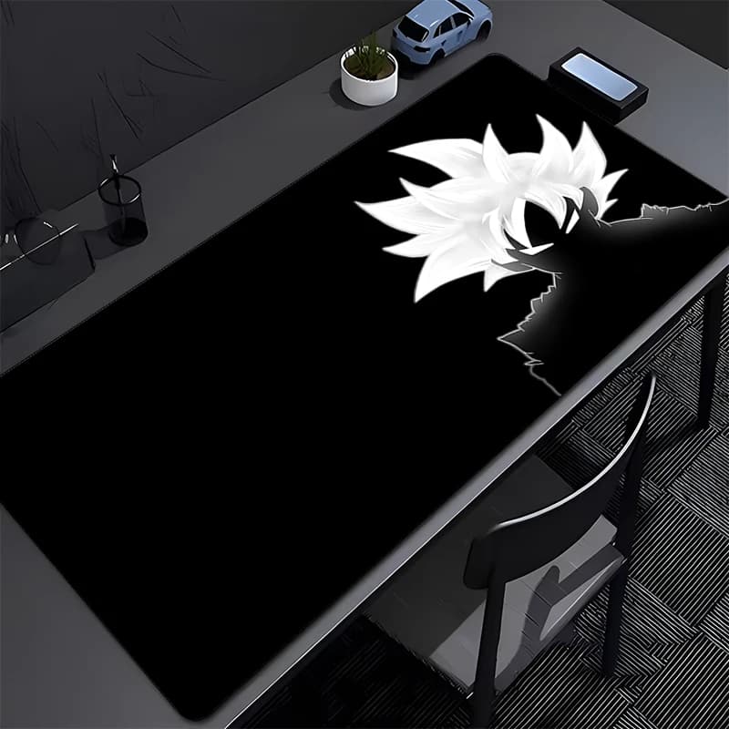 Tappetino per Mouse DBZ Dragon Ball, Professionale per E-sports, XXL, per Tastiera da Gaming, Tappetino da Scrivania per Notebook, con Bordo Bloccato, Nero