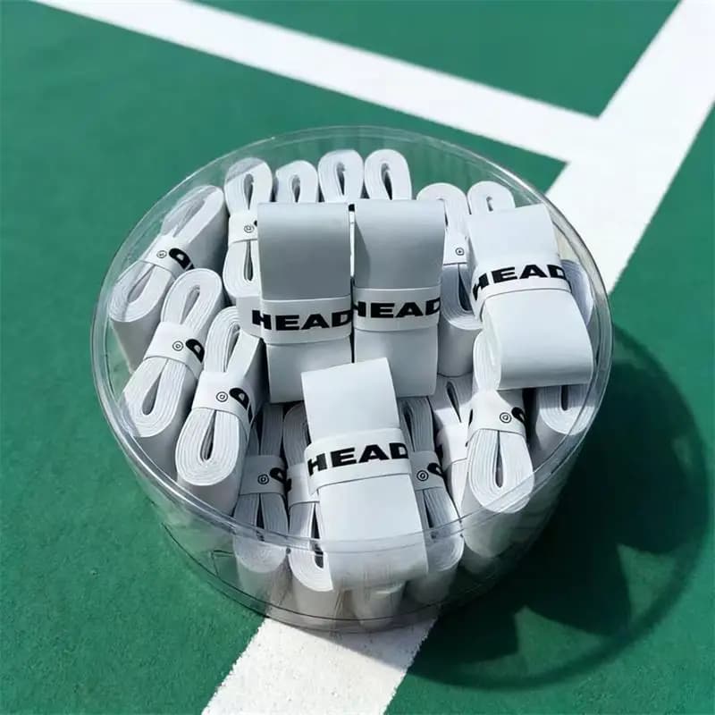 30Pcs HEAD Tennis Overgrip PU HEAD Tennis Racket Overgrip Absorption Grip Badminton Racket Handle Grip Tennis Grip Padel Tape