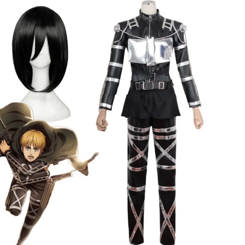 CosplayEren Jaeger Levi Costume Cosplay Mikasa Ackerman Imbracatura Armatura Uniforme