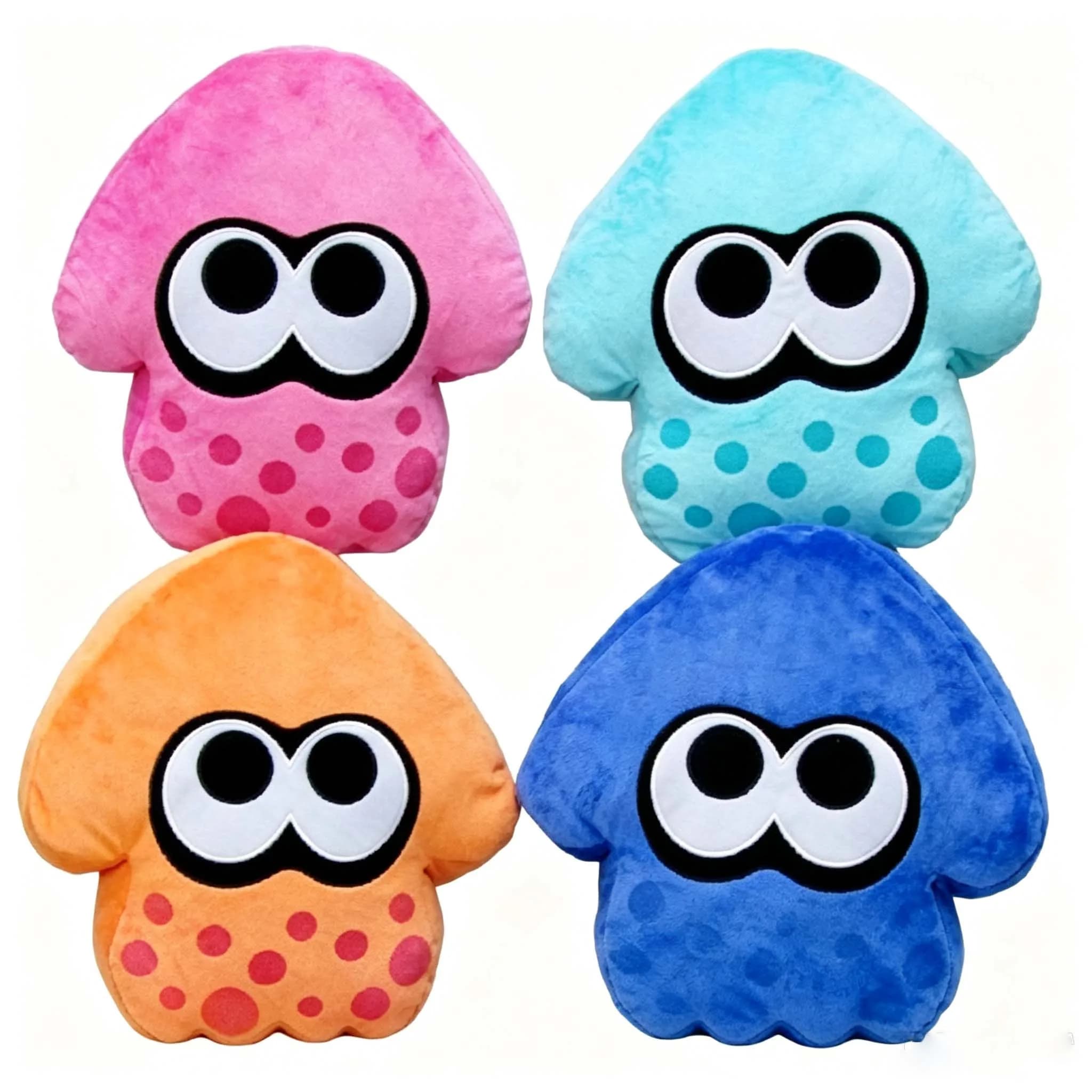 33cm Orange Green Splatoon Inkling Octopus Anime Kawaii Animal Plush Peluche Pollow Cushion Soft Stuffed Cartoon Toys Dolls Kids