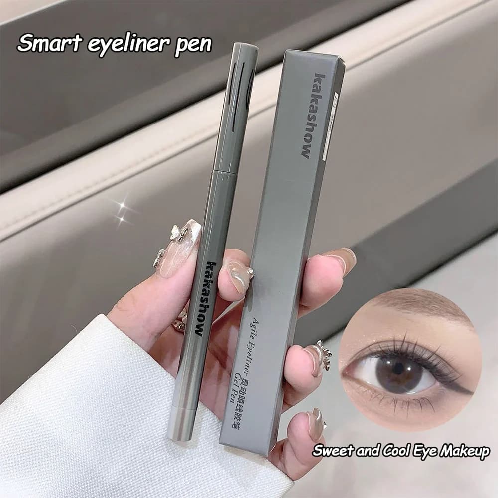 New quick drying silk effect eyeliner, not drooling, easy to apply, eye pencil, cosmetics, eye makeup, shady pen
