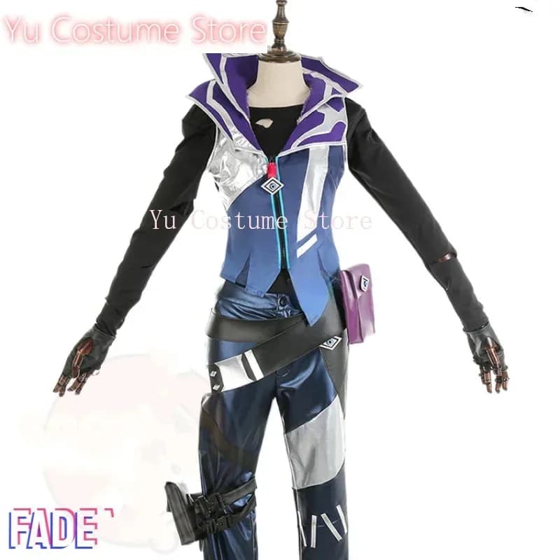 Yu Valorant Fade Costume Cosplay Cos Gioco Anime Party Uniform Hallowen Gioca a Ruolo Abbigliamento Set Completo 5;c,8'z,6.k;