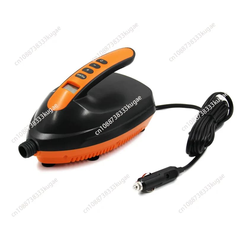 Pompa ad aria elettrica a doppio stadio Pompa per paddle esterna ad alta pressione per letti ad aria per kayak SUP Pompa gonfiabile digitale 12V