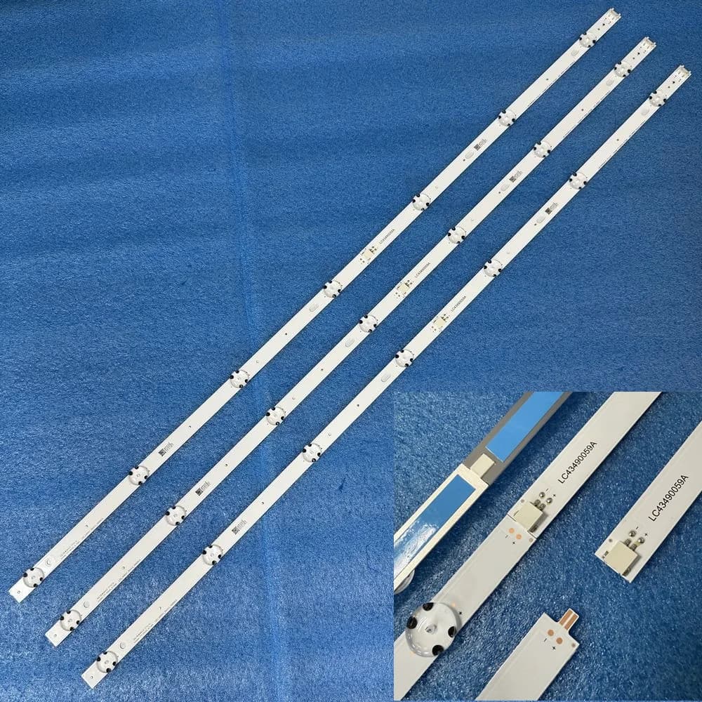 1 set strisce LED per 43UK6300PLB 43UK6470PLB 43UN71003LB 43UN71006LB 43UM7050PLF LC43490116A HC430DGG-ABWL1-A18X