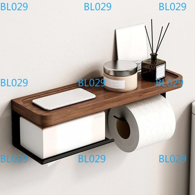 Portarotolo da bagno senza foratura, porta carta igienica, porta salviette in carta per WC