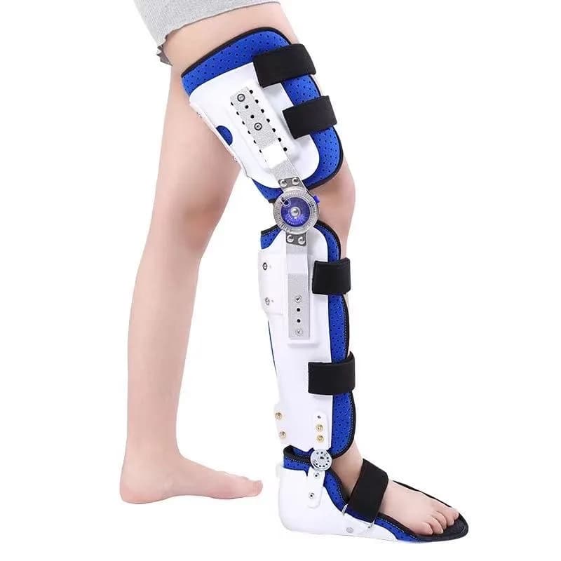 Ginocchiera regolabile in altezza Ginocchio Caviglia Piede Ortesi Tutore Coscia Ginocchio Articolazione del piede Legamento Lesioni Protezione Supporto Fissatore