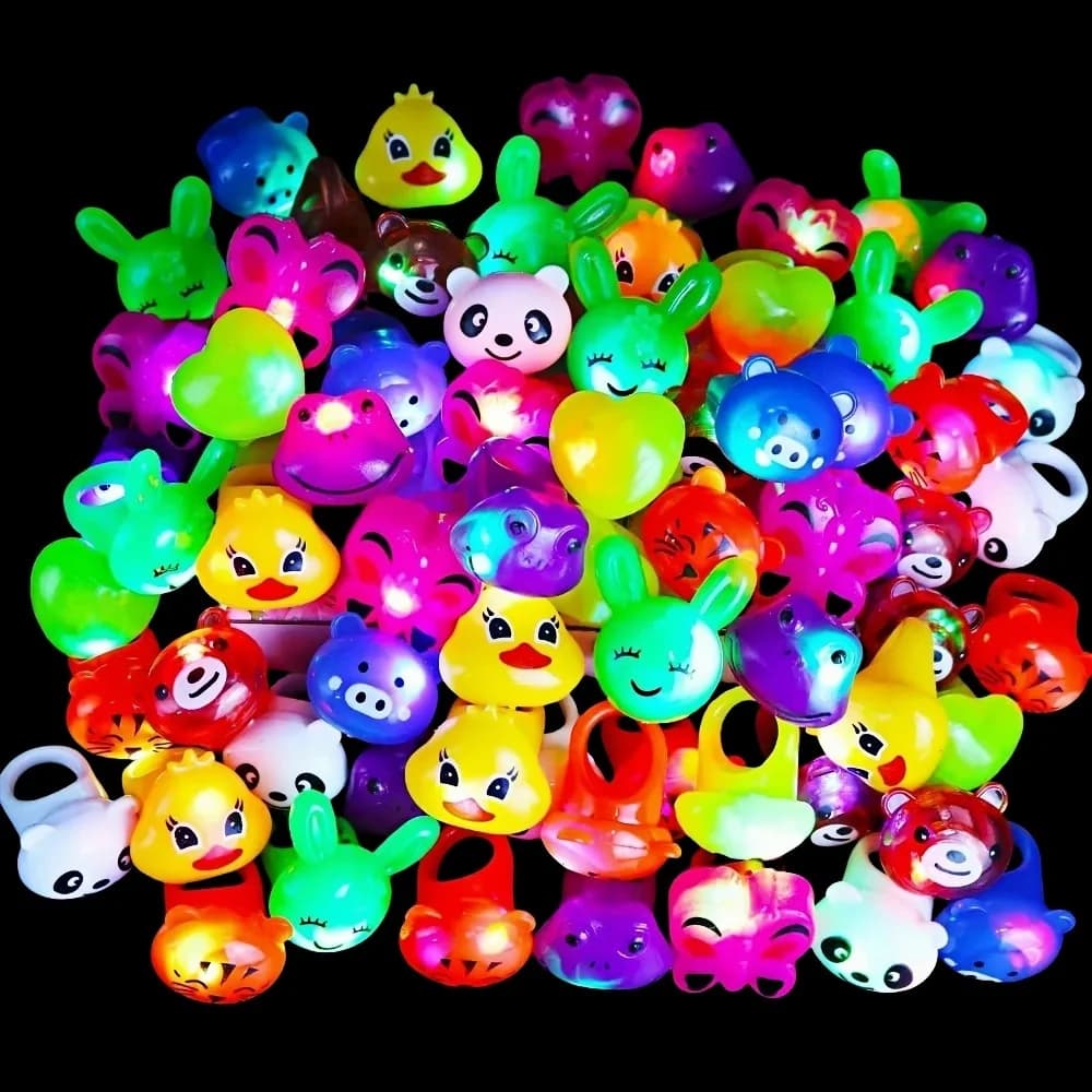 10/20 pcs LED light ring for children's birthday party gift toys, carnival awards, prizes for the Pinata school classroom