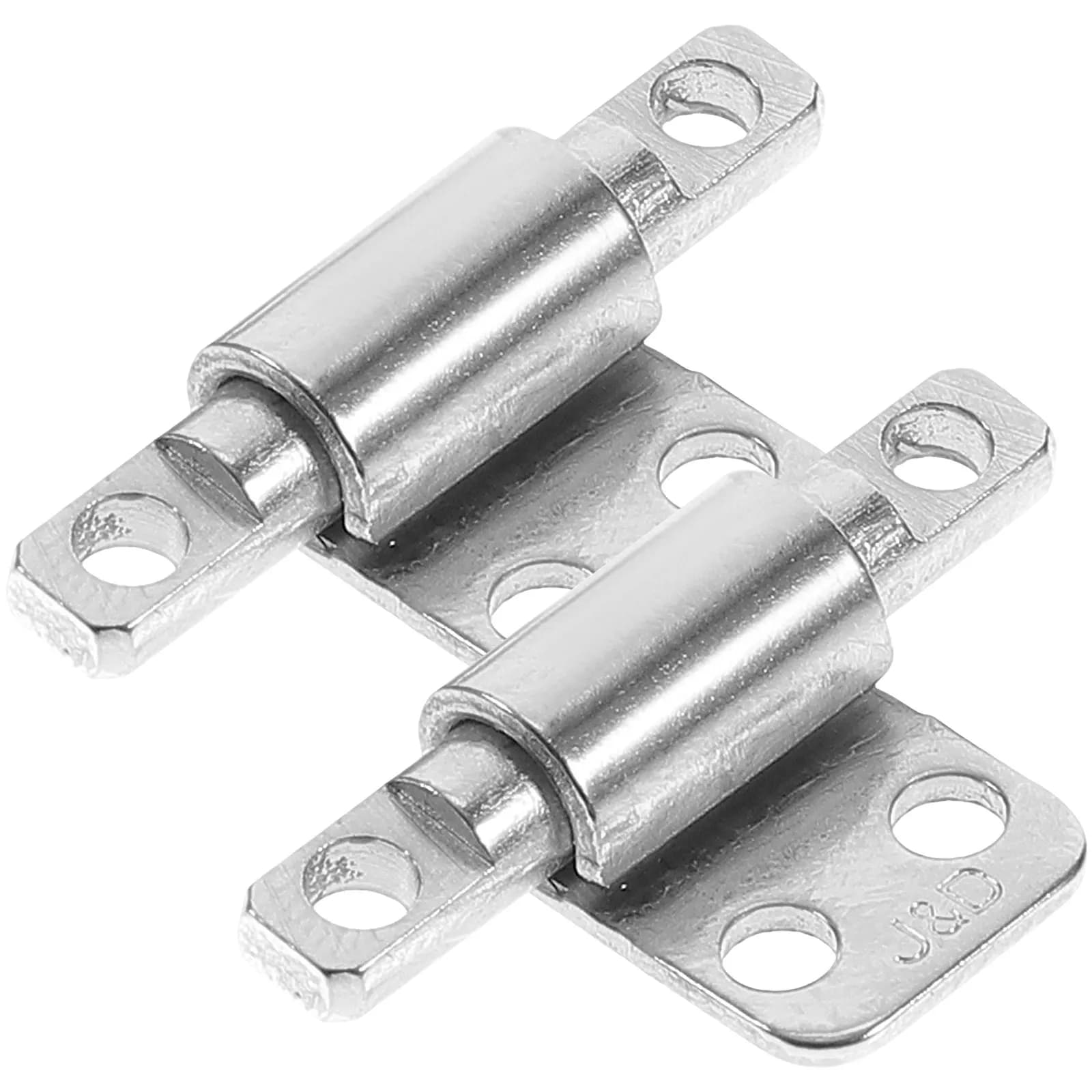 2Pcs Small Silver 360 Rotation Hinge Damping Pivot Hinge for Screen Door Furniture Folding Desk Lamp Camera Frame LCD Display