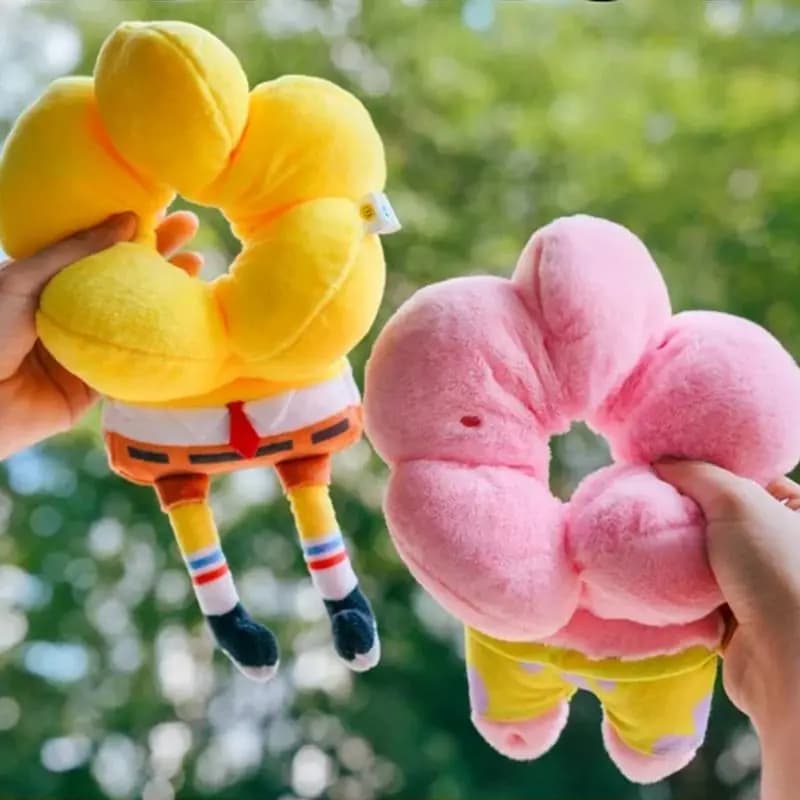 Grazioso Elastico per Capelli con Decorazione di Patrick Star, Accessorio in Peluche per Ragazze, Regalo Anime per Ragazze