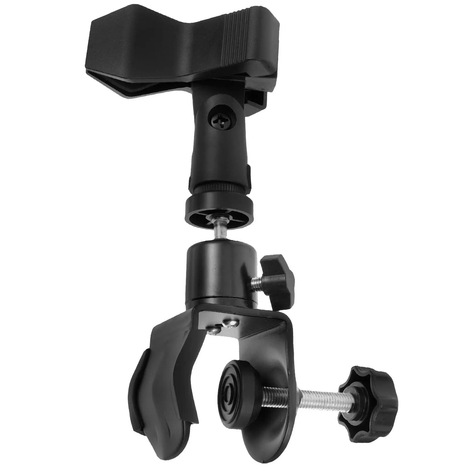 Set di 1 supporto per microfono per sassofono con clip a molla, morsetto a U, supporto stabile per microfono, supporto per microfono, supporto per monitor e fotocamera