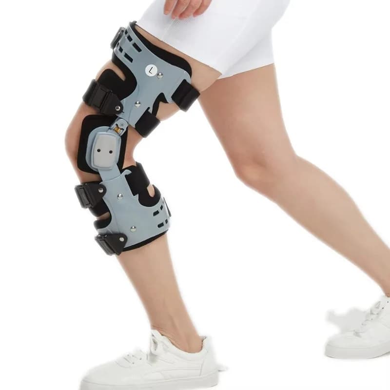 Ginocchiera ortopedica incernierata per guarigione dell'artrosi e ginocchiera per artrite a compressione
