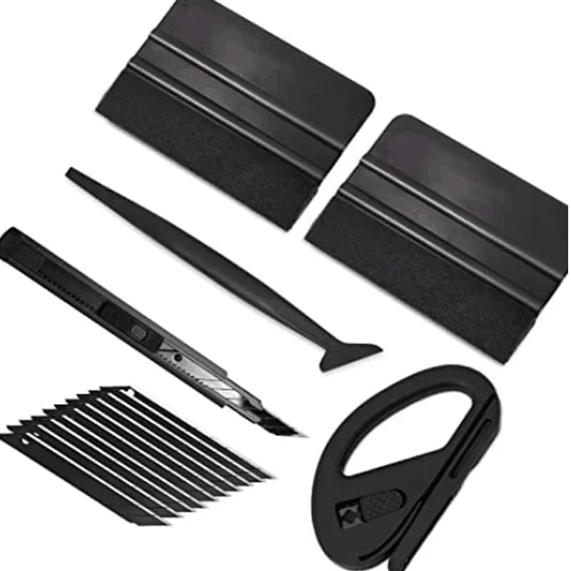 15Pcs Car Wrapping Tools Kit Auto Foil Set Vinyl Wraps Tool Foil Tools Squeegee Scraper Cutter Knife for Car Wrapping Film Tools