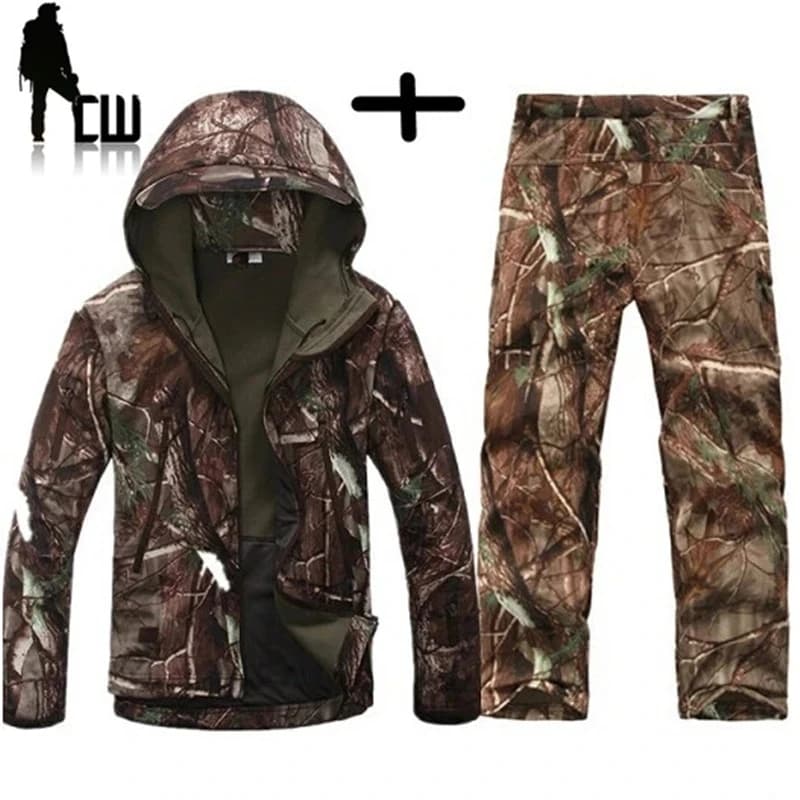 TAD Gear Set giacca mimetica tattica Softshell Giacca a vento da uomo Wateoutdoorrproof Set di vestiti da caccia Giacca da esterno
