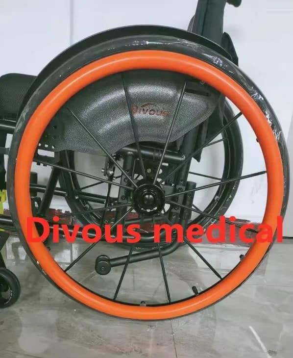 24 Inch Hand Push Ring a Pair Disabled Wheelchair Accessory Color Options Silicone Protective Sleeve
