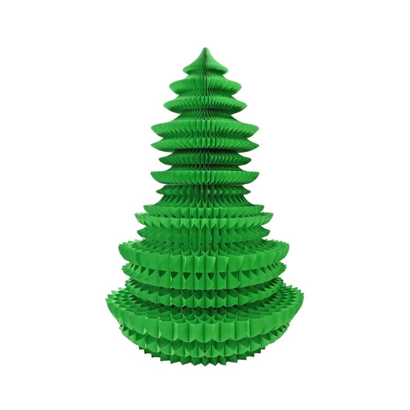 New high-end paper art Christmas tree origami honeycomb foldable display photo props window home furnishings