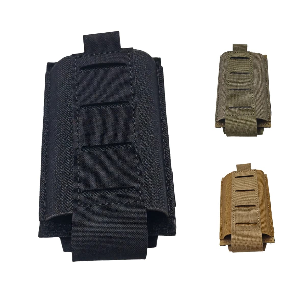 Tactical 5.56 Elastic Mag Pouch Open Top AR15 M4 Rifle Magazine Holder with PP Board Support MOLLE Laser Cut Gear