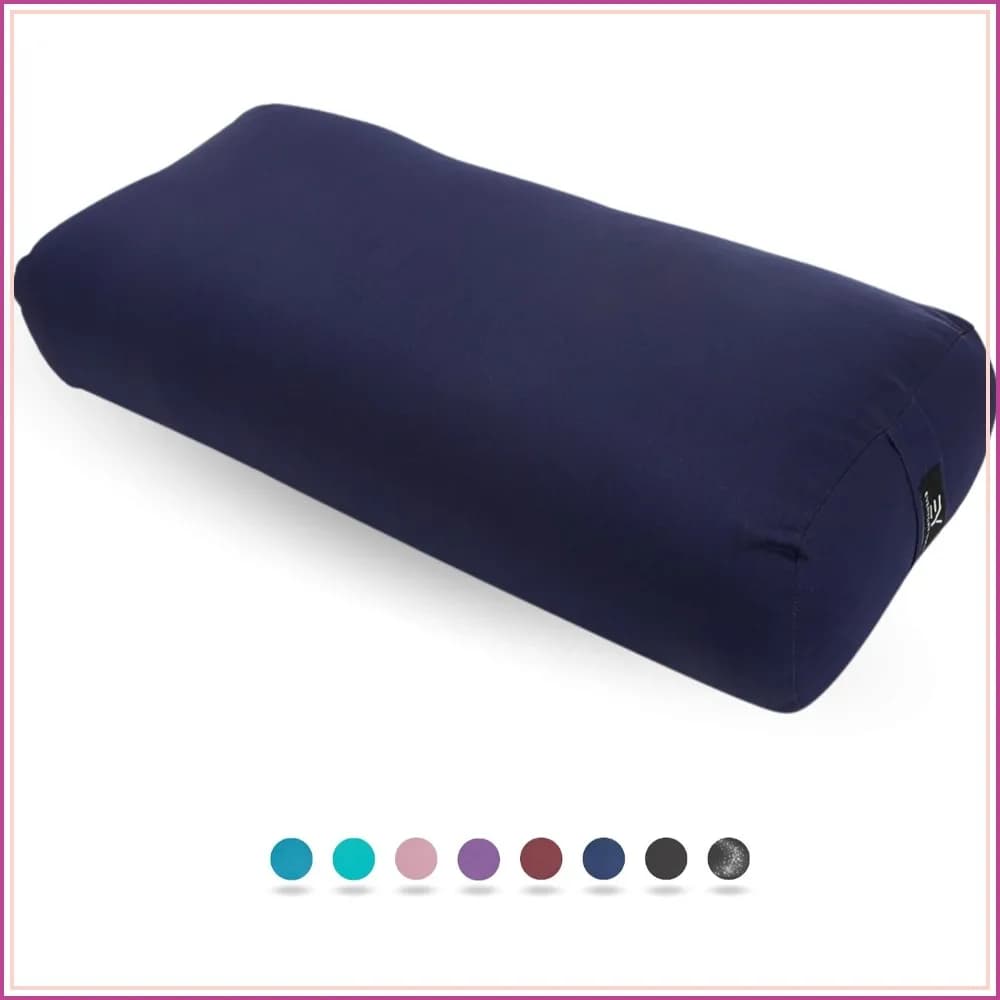 Everyday Yoga Premium Bolster, Soft & Supportive Meditation Pillow with Carry Handle, Lightweight Cushion for Restorative Yoga & Relaxation