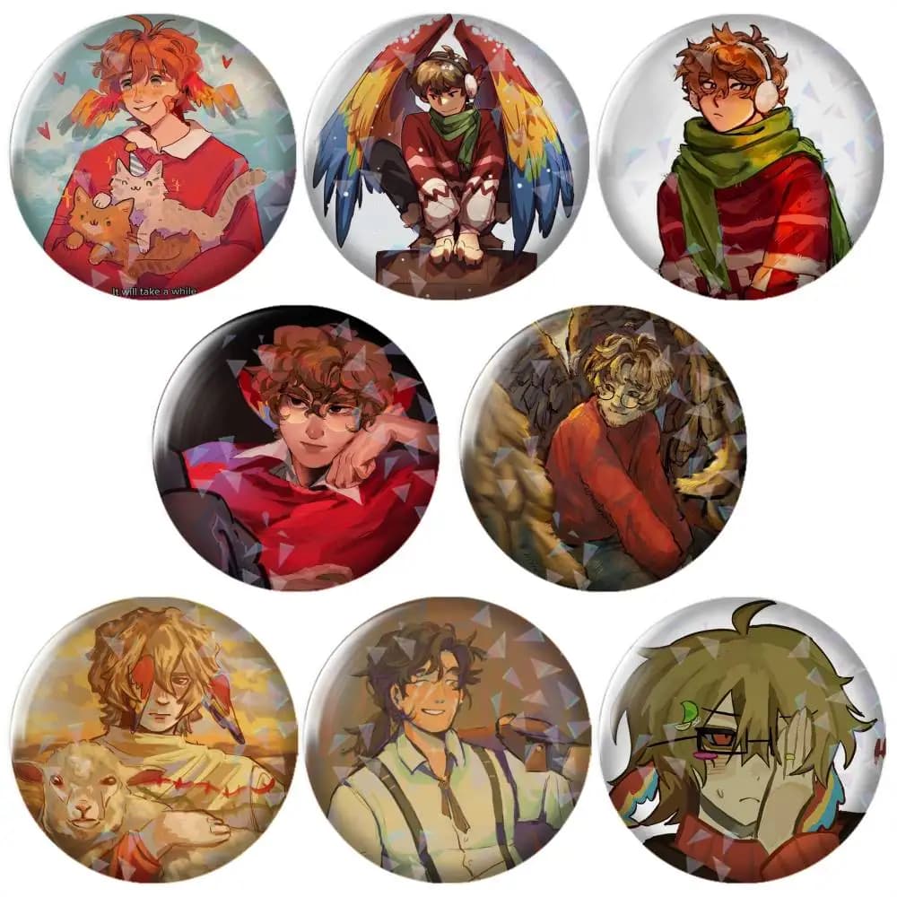 GoodTimesWithScar-r Brooch Metal Decorative Brooch Pins for Backpack Clothes Jacket Accessories,Souvenir.