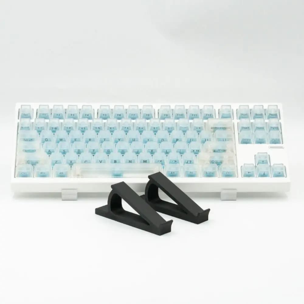1 Paio di Supporti Portatili Nuovi per Tastiera, Accessori di Plastica per Rialzo Tastiera Computer, Supporto Inclinato per Tastiera e Monitor