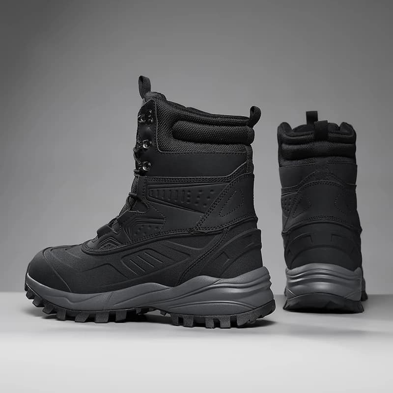 High-Top Large Size Snow Boots for Men Warm Outdoor Mountain Climbing Camping Hiking Shoes Quality Head Protection