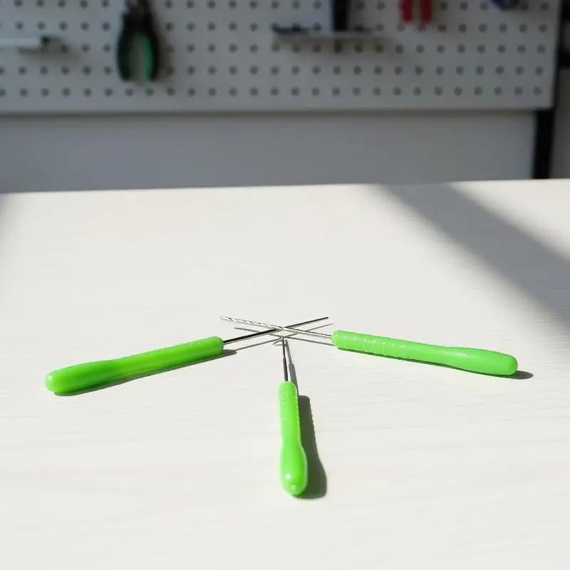 3Pcs Carbon Steel Bait Drill Needle Carp Fishing Baiting Rig Needles Fishing Tool Stringer For Bait Hole Punching Piercing Tool
