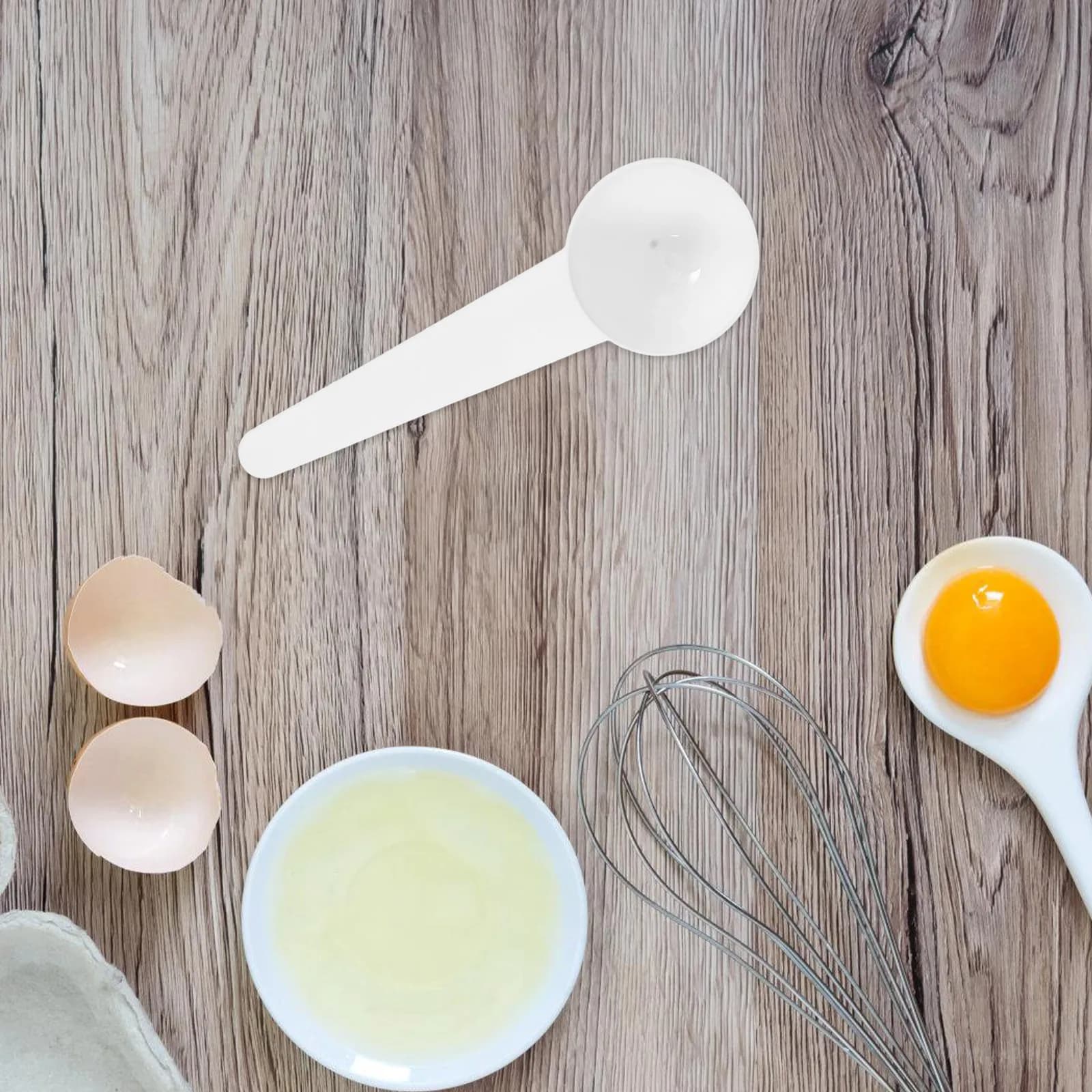 Set di 4 Cucchiai Dosatori in Plastica Multifunzionali per Proteine in Polvere, Latte in Polvere, Sali da Bagno, Spezie e Prodotti Secchi
