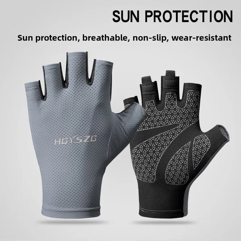 Guanti da Ciclismo Traspiranti in Silicone per Uomo e Donna, Attrezzatura Estiva per Bici da Strada, Mountain Bike, Arrampicata e Fuoristrada