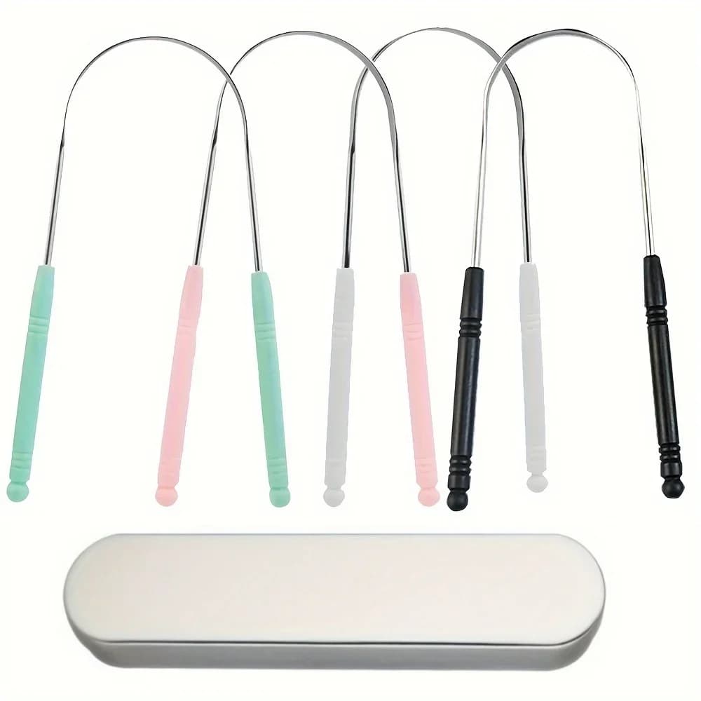 1 pcs tongue scraper stainless steel oral tongue toothbrush for tongue toothbrush for oral hygiene high quality toung scraper