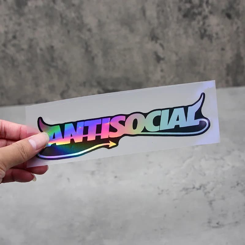 Custom Anti-Social Helmet Little Devil Wall decals for bike decorations DIY-to-te for accessories mod for body shop car for laptop E Bike