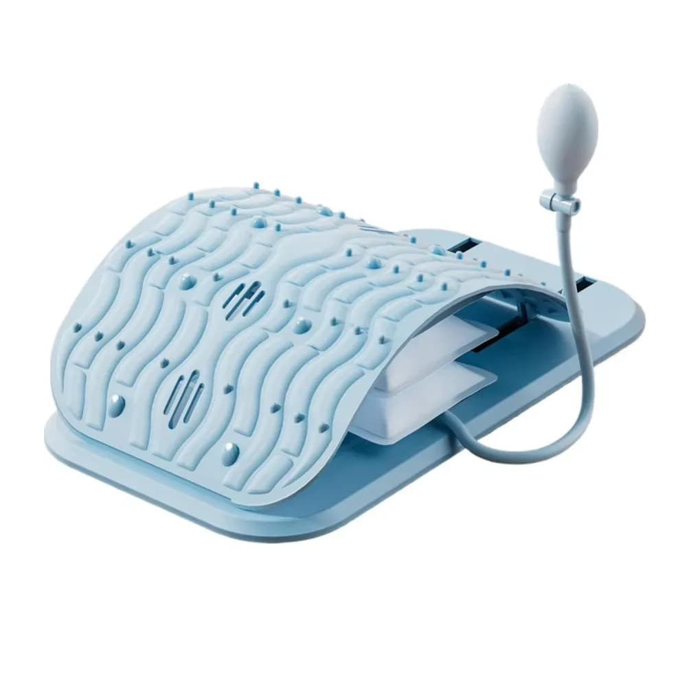 Cuscino Lombare Regolabile in Altezza con Punti di Agopressione, Design Ergonomico, Supporto Gonfiabile per la Parte Bassa della Schiena