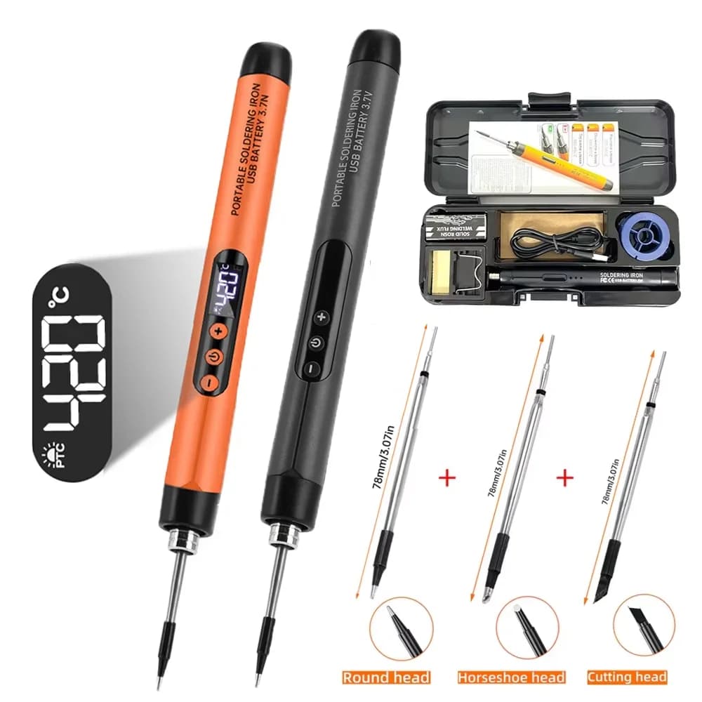 Set of USB Welders Mini Digital Electric Welder Kit C Type Interface Adjustable Temperature Welder Tool