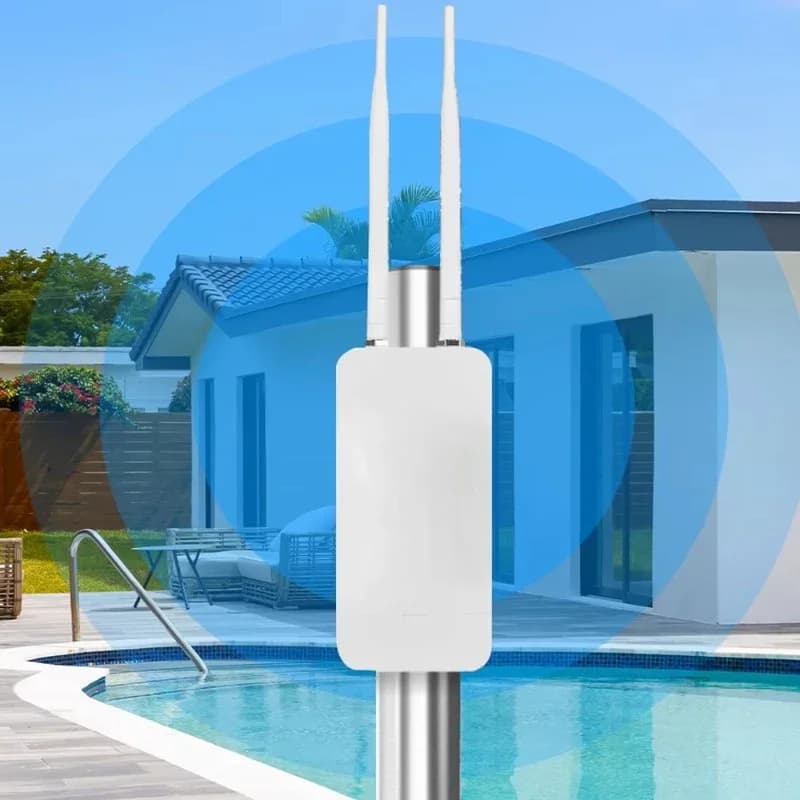 Antenna Dual Band ad Alto Guadagno 24V POE per Copertura Wi-Fi, Router Access Point Esterno Dual Band