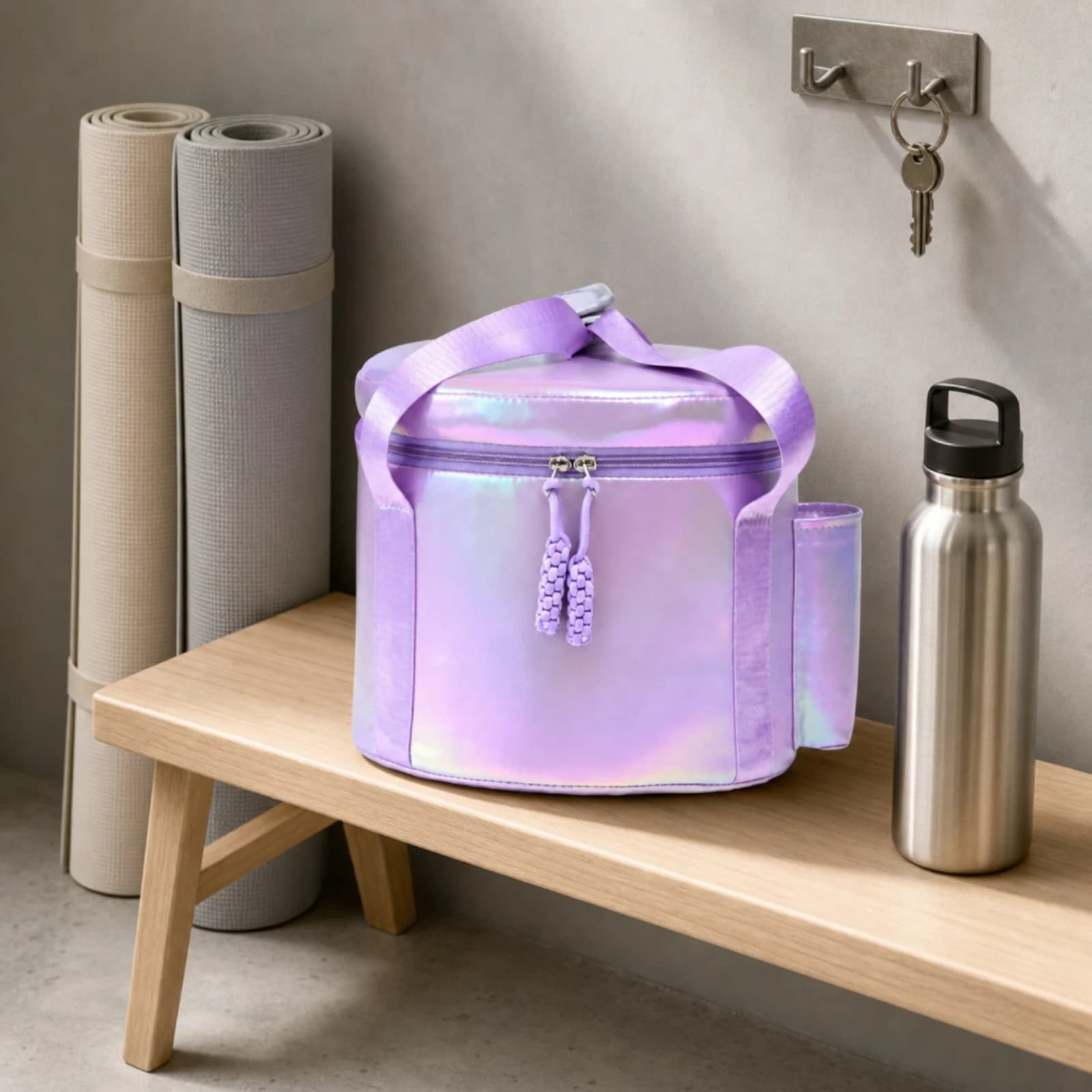 Zippered Bowl Storage Bag with Side Pocket Long-Lasting Crystal Singing Bowl Carrying Case Easy to Clean Multi-Functional