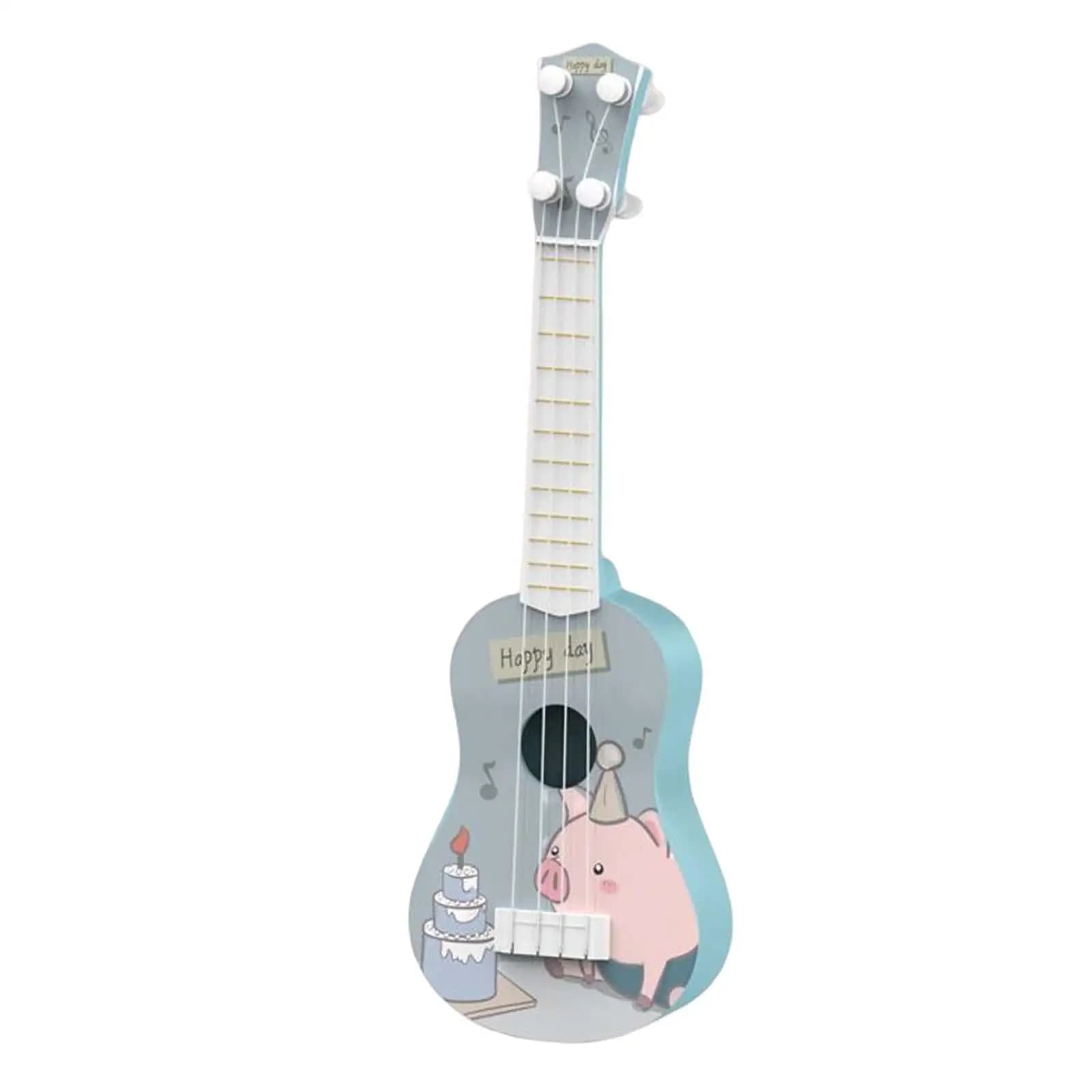 Giocattoli Ukulele per Bambini, Strumento Musicale Simulato per Bambini Piccoli, Regalo di Compleanno per Principianti