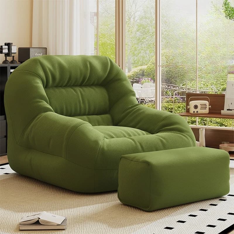 Divani Lazy Bean Bag Portatili e Confortevoli, Piccoli Divani Rilassanti per Balcone e Soggiorno, Poltrone Singole Reclinabili o per Dormire