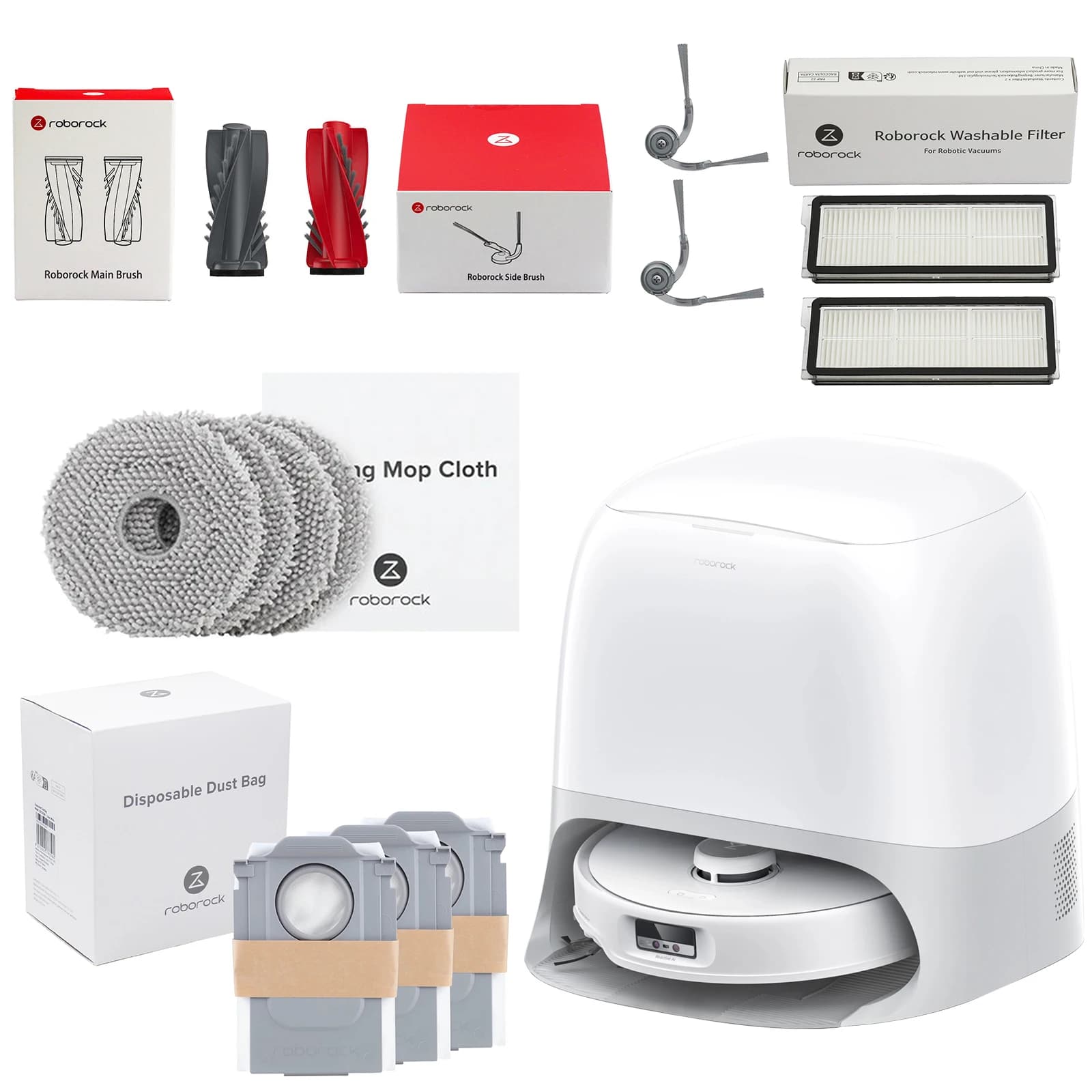 【Opzionale】Accessori originali per robot aspirapolvere Roborock Qrevo S5V/Qrevo Curv/Qrevo Curv S5X/Qrevo Edge S5A/P20 Pro