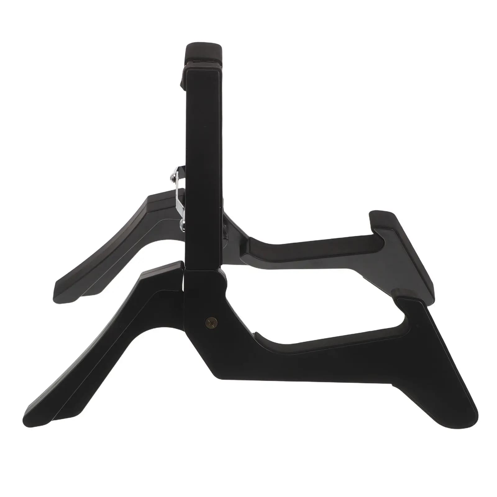 Supporto Pieghevole per Chitarra Nero a Forma di A, Supporto da Pavimento Stabile per Ukulele, Violino, Mandolino, Banjo e Piccoli Strumenti Musicali
