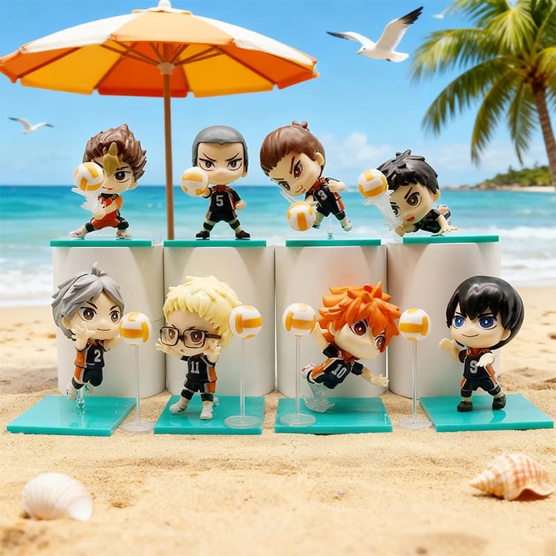 8 Pz/1 Set Anime Figura Oikawa Tooru Modello Q versione Hinata Shoyo Giocattolo Kei Tsukishima Collezione Regalo Tadashi Yamaguchi PVC