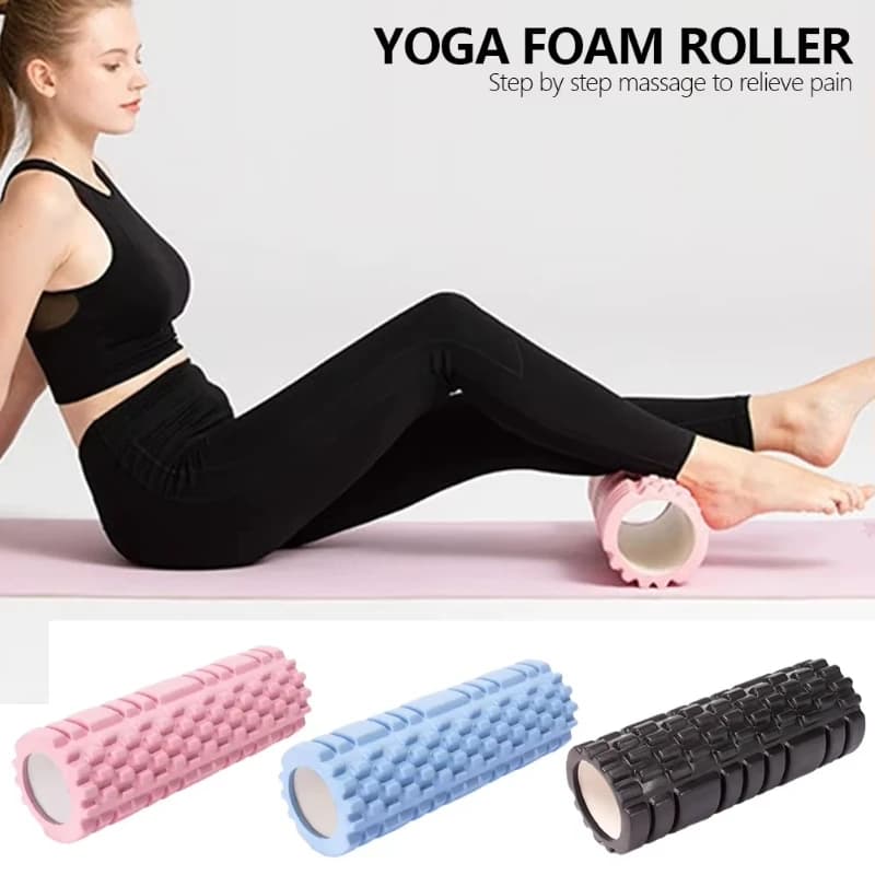 45/30cm Foam Massage Roller Hollow Yoga EVA Foam Roller Deep Tissue Muscle Massage Sports Rehabilitation Fitness Equipments