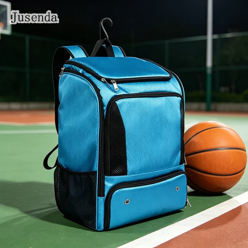 Zaino da Basket con Scomparto Indipendente per Pallone e Scarpe, Borsa Sportiva Impermeabile per Calcio, Pallavolo, Allenamento, Palestra e Viaggi