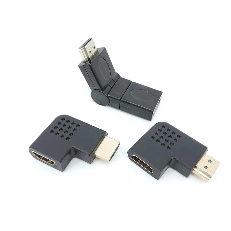 Adattatore connettore maschio femmina regolabile 90 270 gradi compatibile HDMI spina cavo video Convertitore extender per TV HDTV 4K J17
