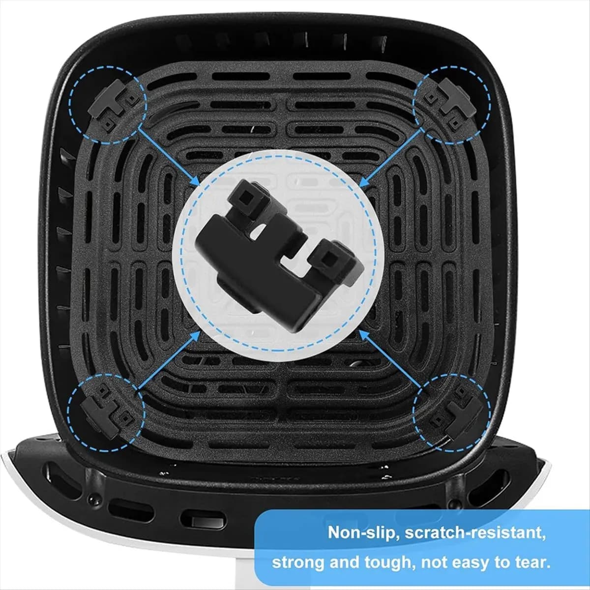 T33C 8 Pezzi Piedini in Gomma per Friggitrice ad Aria, Accessori Professionali di Ricambio per Friggitrici ad Aria Instant da 6QT