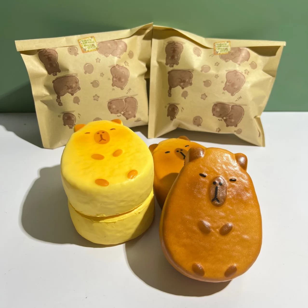 Capybara Squishy Toy Moist Soft Slow-Rebound Kapi Potato Patty Squishy Toy With Oily Playdough Texture for Stress Relief