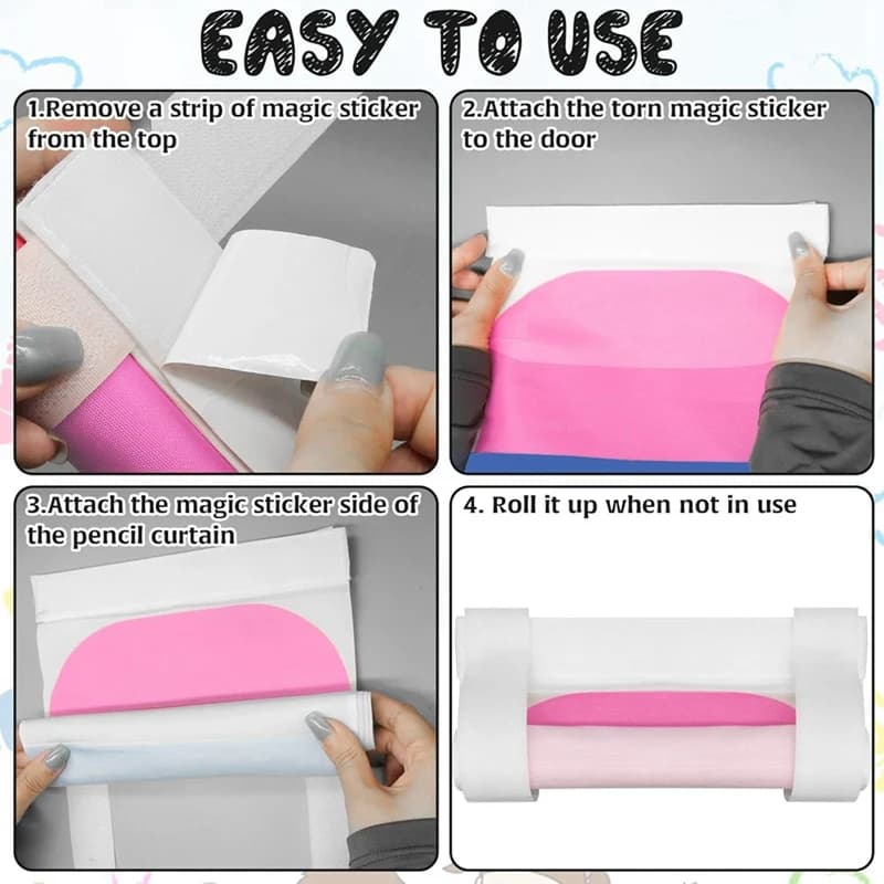 Super Sale 2x Pencil Classroom Door Window Cover Pencil Shaped Door Curtain for Classroom Door Window,Office,Porch,Room Cover Sh