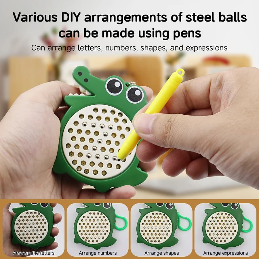 Magnetic Ball Sketchpad Sketchpad with Magnetic Stylus Montessori Education Travel Magnet Toy Christmas Gift.