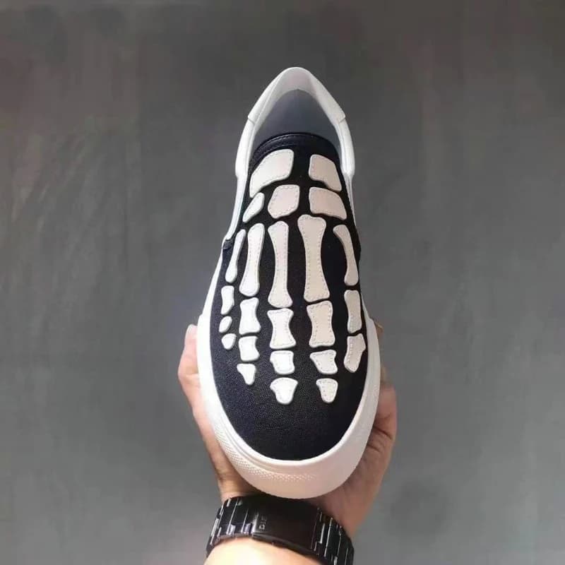 Scarpe in tela personalizzate da uomo, mocassini e slip-on, scarpe da skateboard.