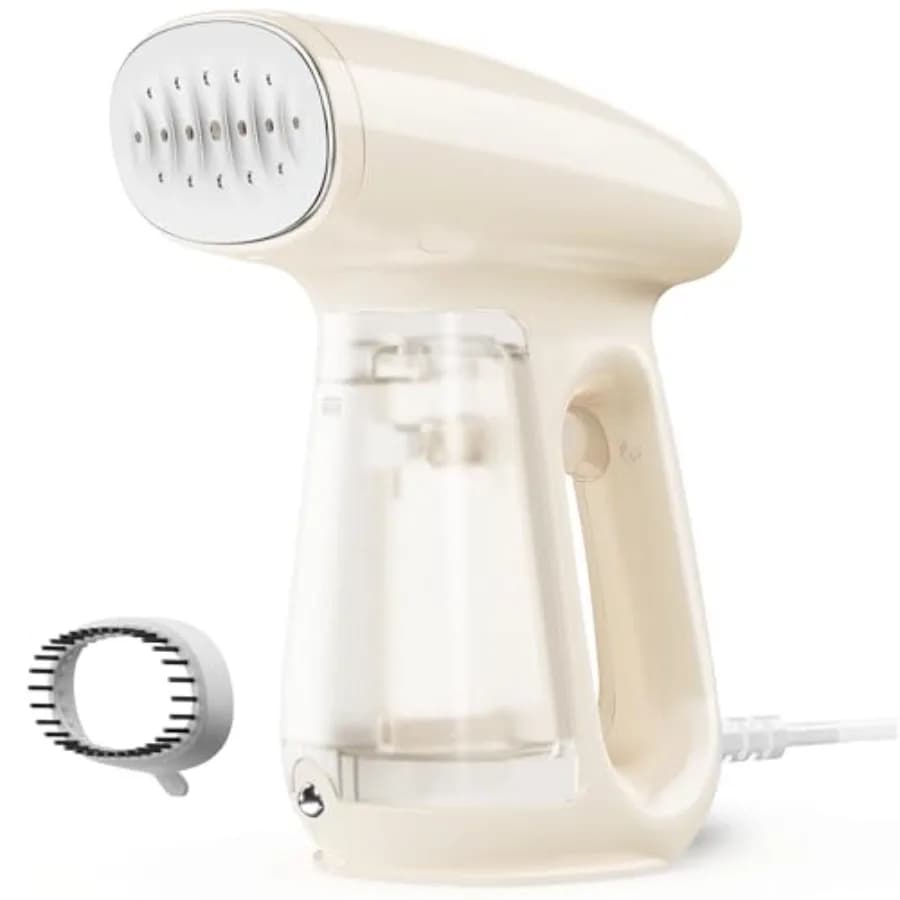 Vaporizzatore per Vestiti Portatile 1300W, Potente Stiratore a Vapore con Serbatoio da 230ml, Riscaldamento Rapido, Spegnimento Automatico
